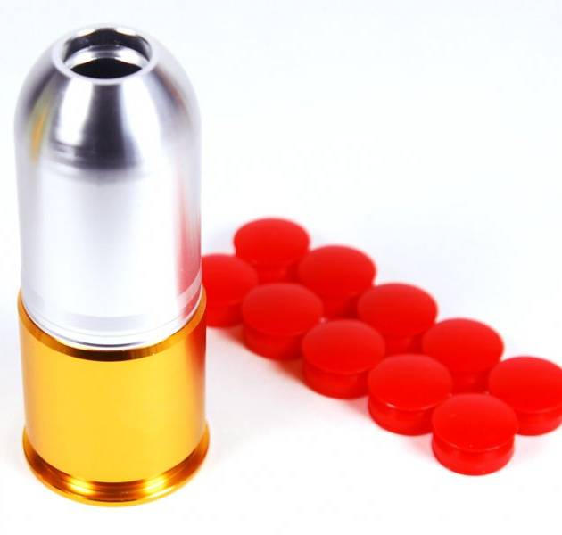 A&K Paintball/BB 40mm Gas Grenade Cartridge Shell 80 rds