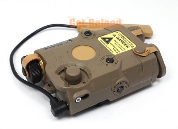 PRO&T AN/PEQ-15 Red Dot Laser & LED Flashlight Tan - Image 5