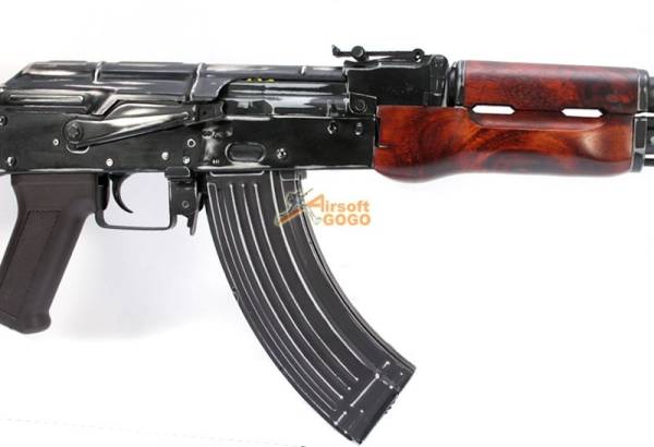 APS AKS47 Real Wood Shabby w/ Side-Rail EBB Rifle (ASK201A) - Image 2