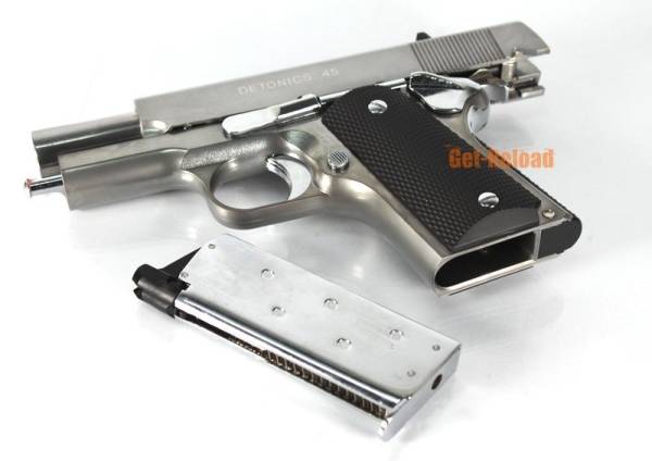 ARMY Full Metal R45 Gas Blowback Pistol Detonics.45 (Silver) - Image 10