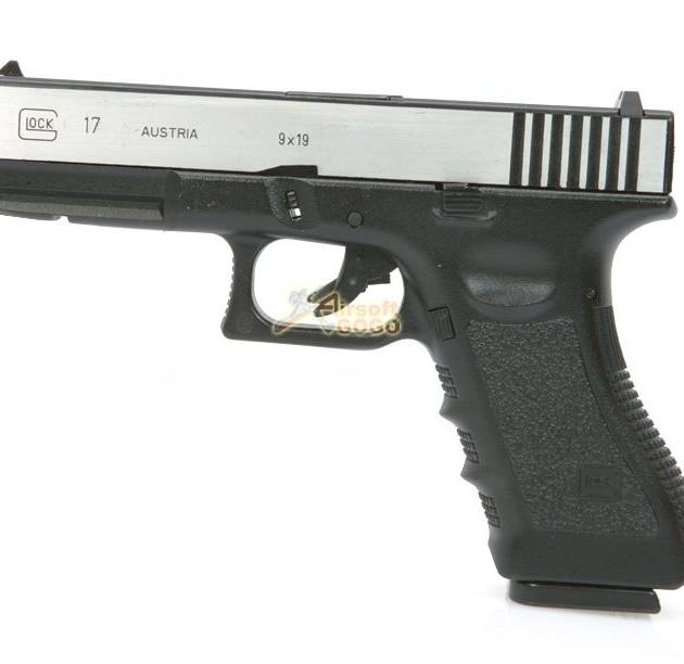 ARMY R17 (GLOCK 17) Railed METAL GBB Pistol (2-Tone)