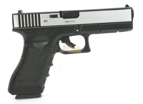 ARMY R17 (GLOCK 17) Railed METAL GBB Pistol (2-Tone) - Image 2