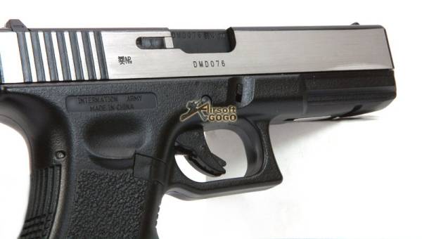 ARMY R17 (GLOCK 17) Railed METAL GBB Pistol (2-Tone) - Image 3