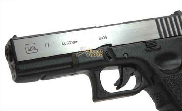 ARMY R17 (GLOCK 17) Railed METAL GBB Pistol (2-Tone) - Image 4