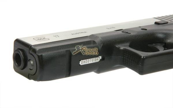 ARMY R17 (GLOCK 17) Railed METAL GBB Pistol (2-Tone) - Image 6
