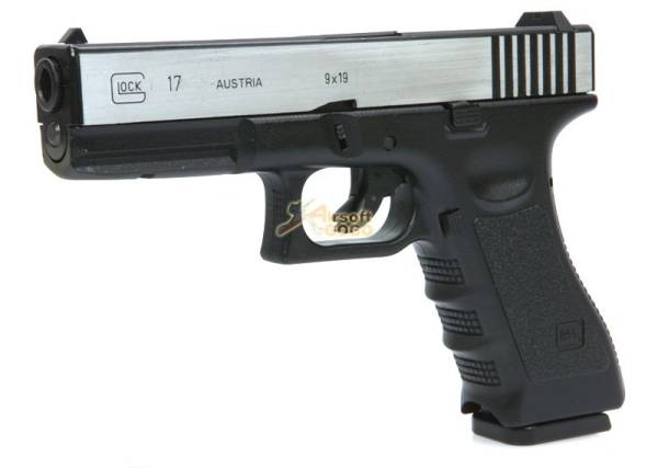 ARMY R17 (GLOCK 17) Railed METAL GBB Pistol (2-Tone) - Image 7