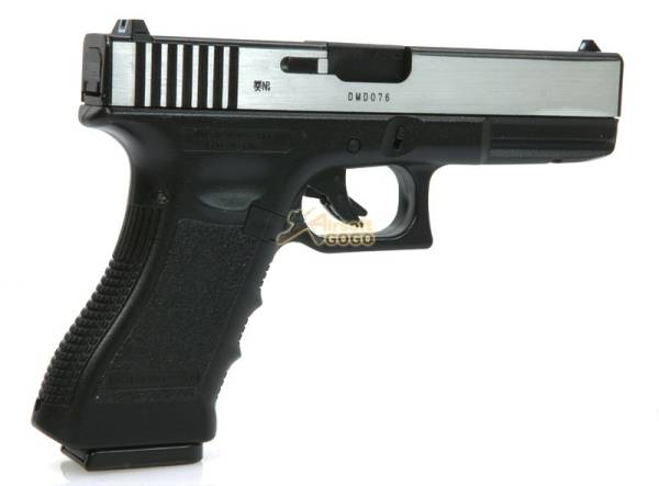 ARMY R17 (GLOCK 17) Railed METAL GBB Pistol (2-Tone) - Image 8