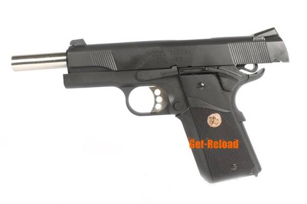 ARMY R27 (M.E.U. M1911) METAL Airsoft GBB Pistol (Black) - Image 8