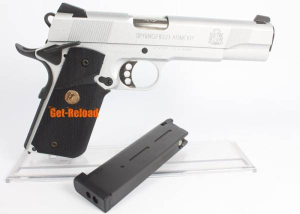 ARMY R27 (M.E.U. M1911) METAL Airsoft GBB Pistol (Silver) - Image 3