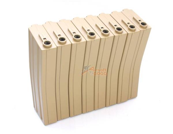 MAG 100rd Magazine for M4/M16 AEG (Sand, 8pcs) - Image 5