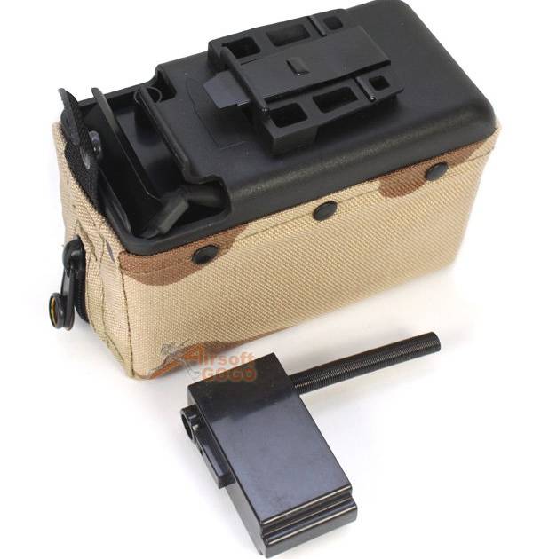 MAG 2500rds Cartridge Drum Pouch Magazine for CA/TOP M249
