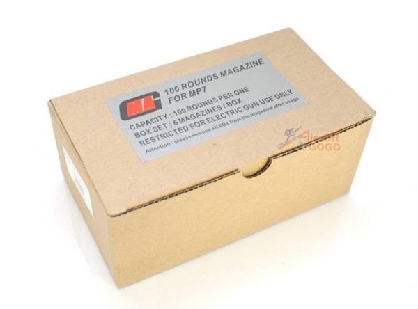 MAG 100rds Magazine for MP7 AEG (6pcs) - Image 2