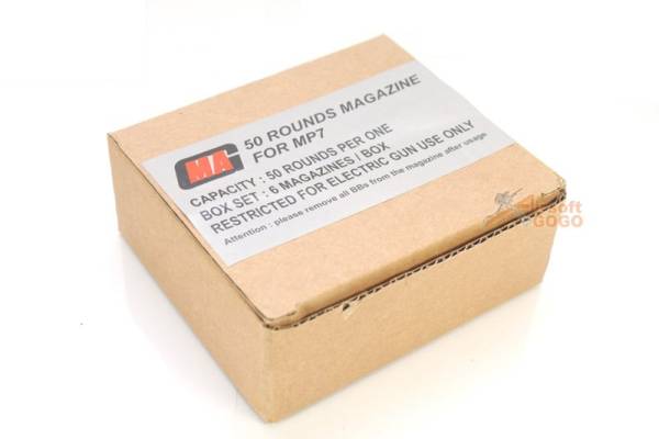 MAG 50rds Magazine for MP7 AEG (6pcs) - Image 2