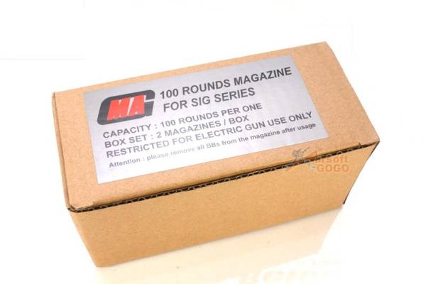 MAG 100rd Magazine for SIG Series (2pcs) - Image 2