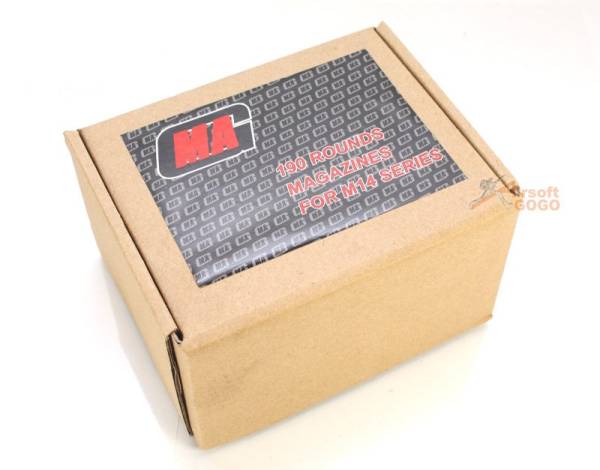 MAG 190rd Real Finish METAL Magazine for M14 AEG (4pcs) - Image 2