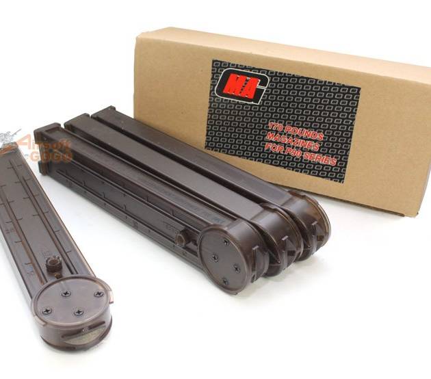 MAG 170rd Mid-Cap Magazine for P90 AEG (4pcs)