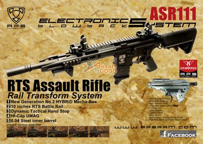 APS ASR111 Guardian Tactical Style EBB AEG ASR111