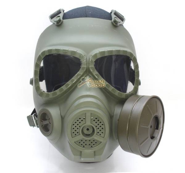Big Dragon M04 Dummy Gas Mask w/ Ventilating Fan (Army Green)