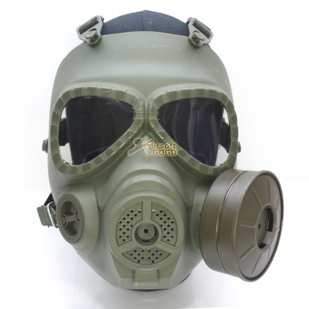 Big Dragon M04 Dummy Gas Mask w/ Ventilating Fan (Army Green)