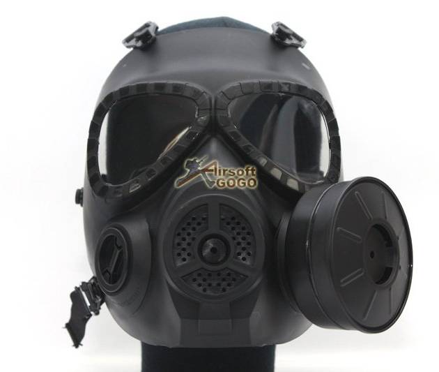 Big Dragon M04 Dummy Gas Mask w/ Ventilatiing Fan (Black)