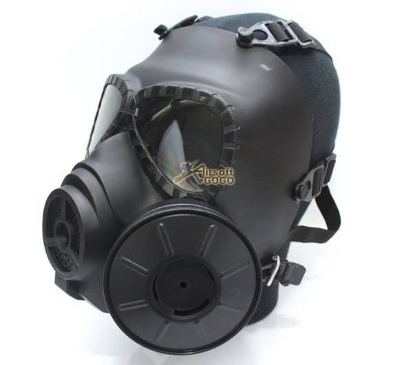 Big Dragon M04 Dummy Gas Mask w/ Ventilatiing Fan (Black) - Image 5