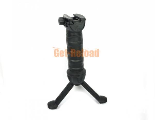 Tactical 20mm RIS Spring Total Bipod Foregrip Grip Black - Image 2