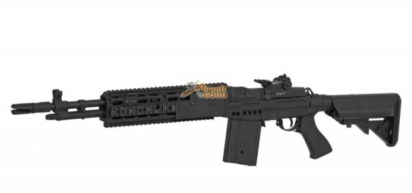 CYMA Full Metal M14 EBR CQB w/ V-R Clubfoot Stock AEG -Black