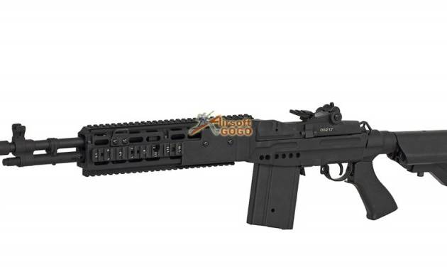 CYMA Full Metal M14 EBR CQB w/ V-R Clubfoot Stock AEG -Black