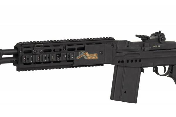 CYMA Full Metal M14 EBR CQB w/ V-R Clubfoot Stock AEG -Black - Image 3