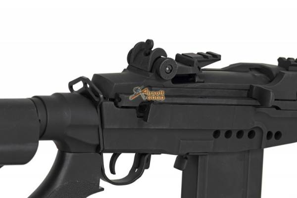 CYMA Full Metal M14 EBR CQB w/ V-R Clubfoot Stock AEG -Black - Image 5