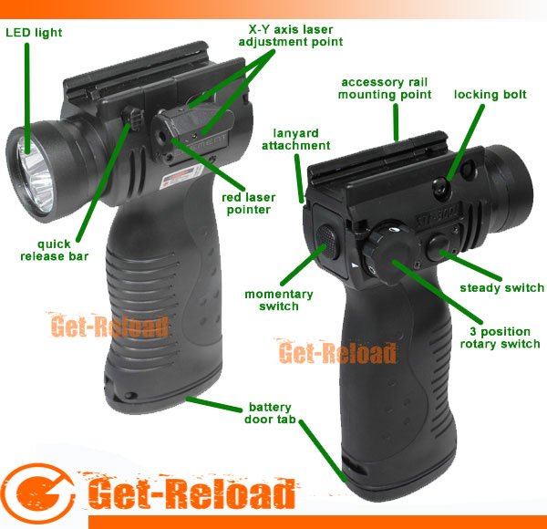 Element STL300J Stoplite Tactical Flashlight with Laser