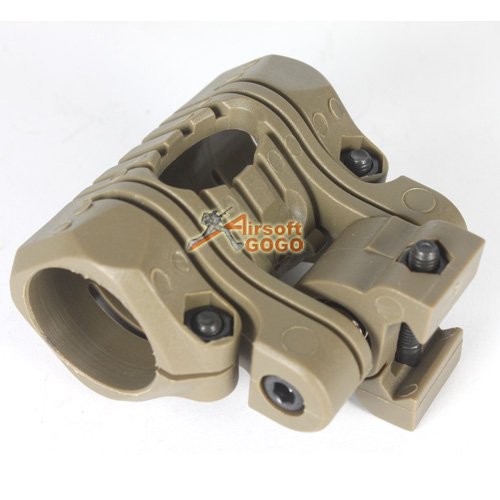 Element 1"/25mm 5 Position Flashlight Laser 20mm Rail Mount TAN