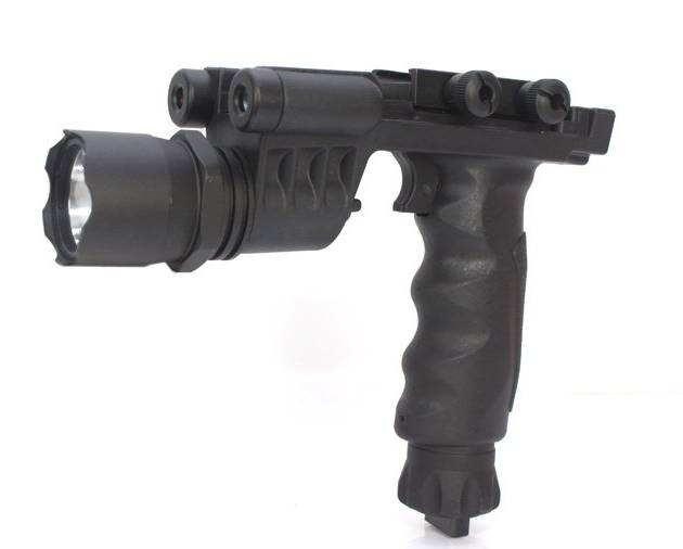 M900 Weapon Tactical Vertical Foregrip LED Flashlight + Laser