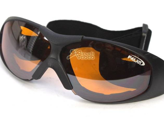 Strap Sport Style UV Resistance Shooting Safety Glasses (Orange)