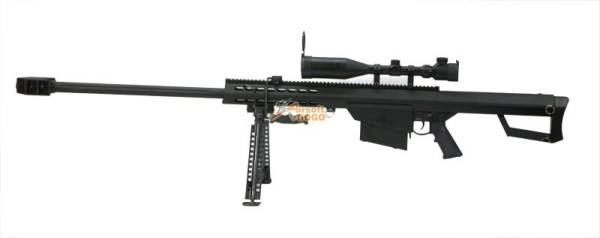 China made M82 Sniper Rifle AEG w/ scope & bipod - Image 4