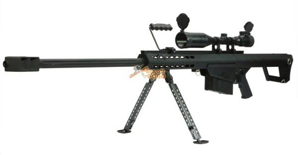 China made M82 Sniper Rifle AEG w/ scope & bipod - Image 5