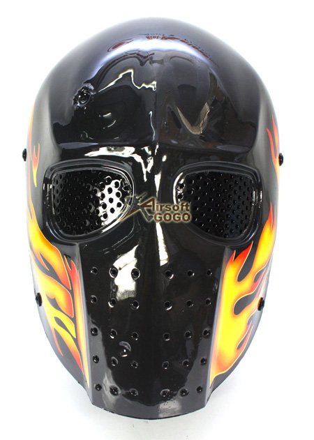 Army of Two Full Face Mask - Black Flame