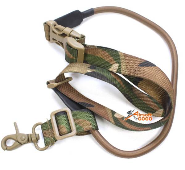 Tactical Single-Point Sling Bungee Snap Hook Rifle - MC