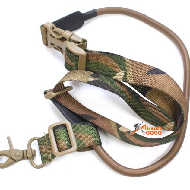 Tactical Single-Point Sling Bungee Snap Hook Rifle - MC
