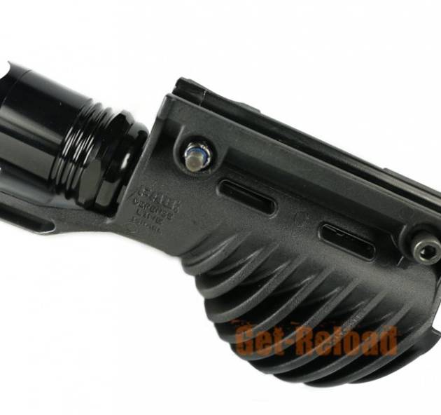 Ergonomic Tactical Flashlight Mount Adaptor Black