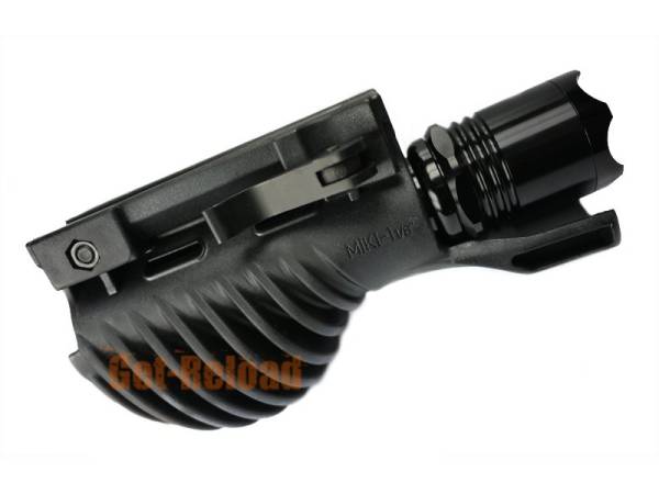 Ergonomic Tactical Flashlight Mount Adaptor Black - Image 2