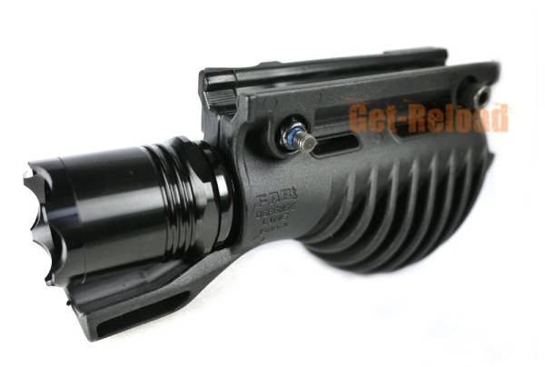 Ergonomic Tactical Flashlight Mount Adaptor Black - Image 4