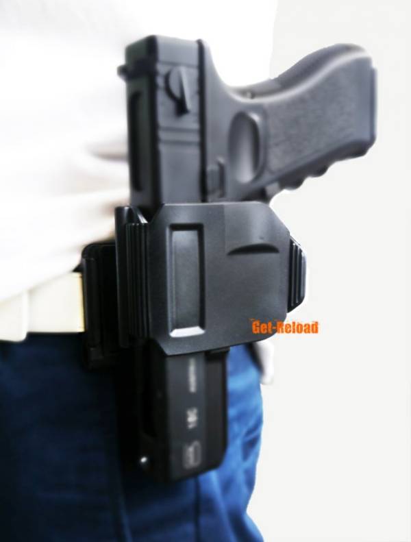 Building Fire GLOCK 17/19/22/23 Pistol Gun Clip Holster Black