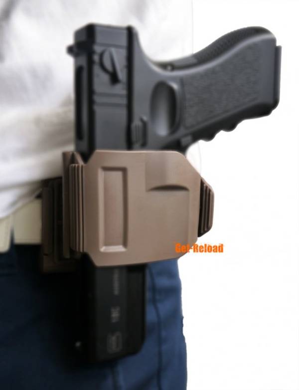 Building Fire GLOCK 17/19/22/23 Pistol Gun Clip Holster Tan