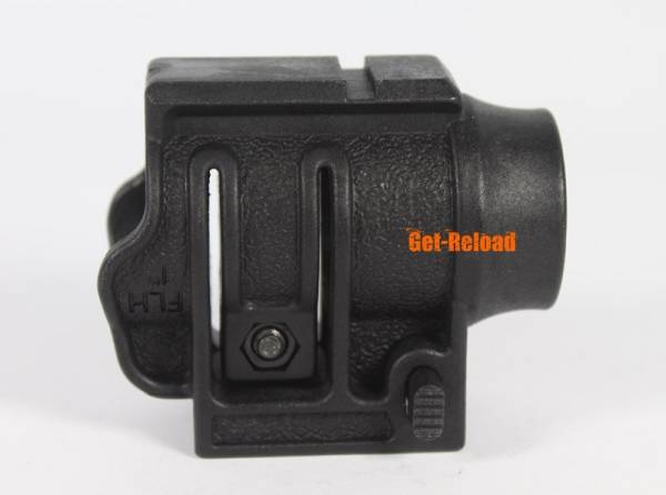 Tactical Flashlight Mount with Low Rail (Black)
