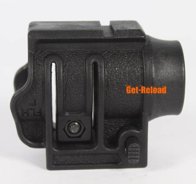 Tactical Flashlight Mount with Low Rail (Black)