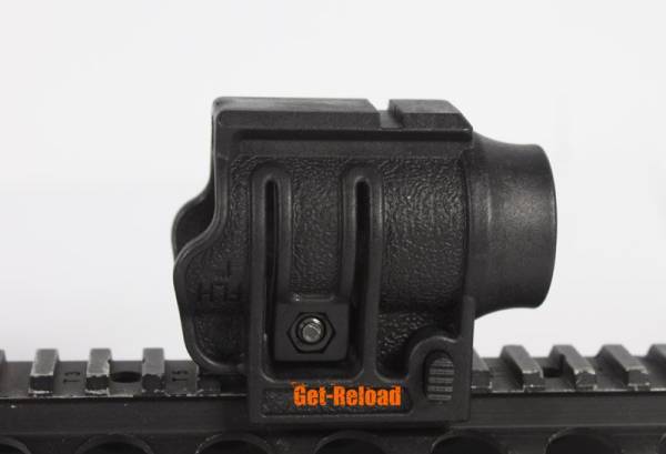 Tactical Flashlight Mount with Low Rail (Black) - Image 6