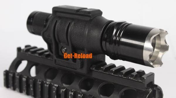 Tactical Flashlight Mount with Low Rail (Black) - Image 7