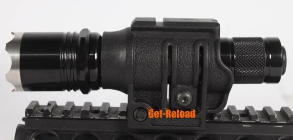 Tactical Flashlight Mount with Low Rail (Black) - Image 8