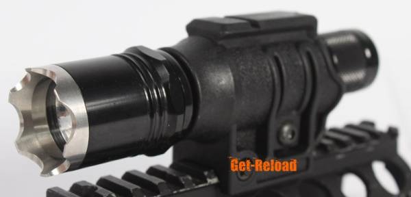 Tactical Flashlight Mount with Low Rail (Black) - Image 9